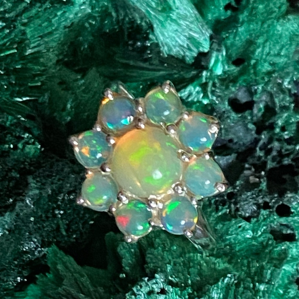 Flower Opal Ring - image 1